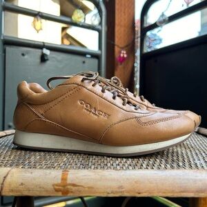 Coach tan leather sandals size 6.5